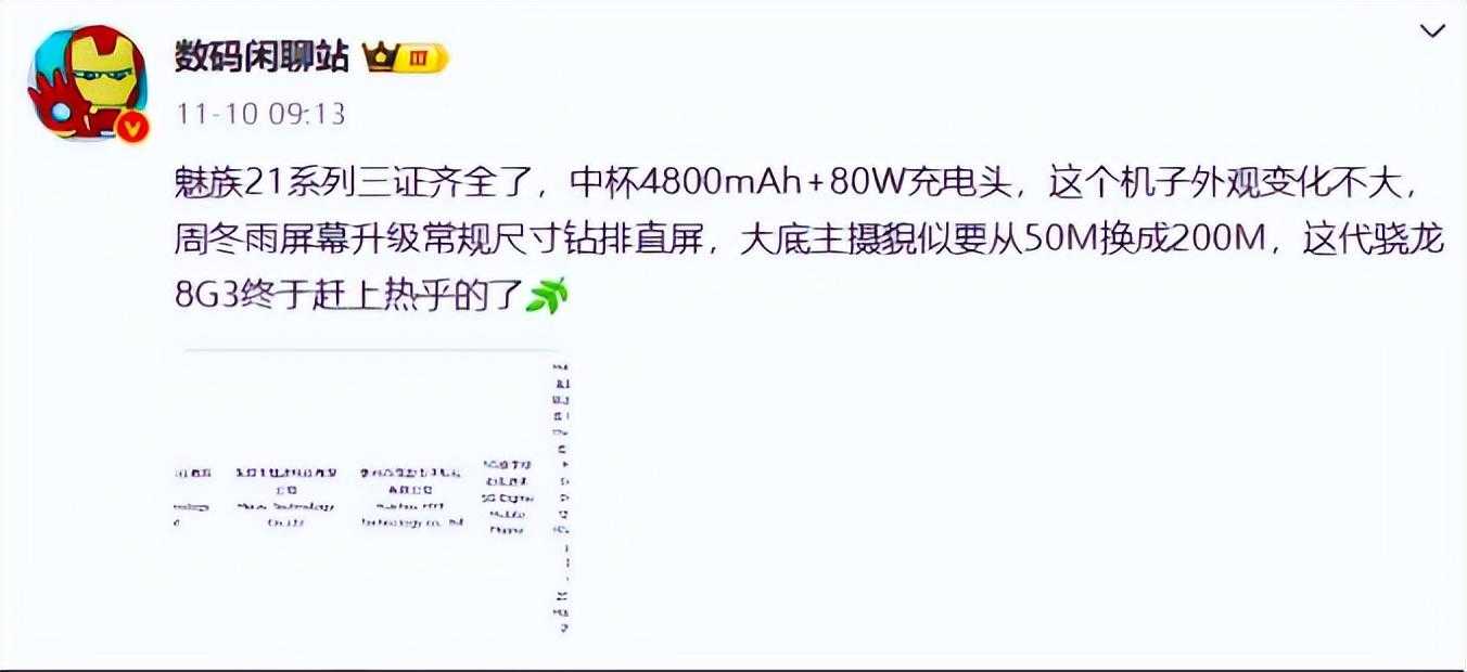 魅族21价格预测?价格曝光插图1