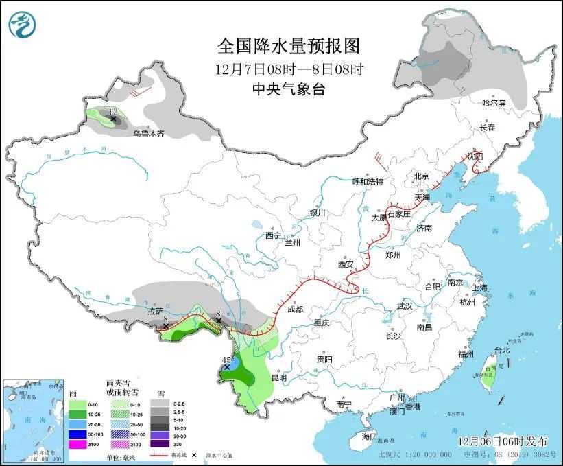 今天12月7日天气预报 我国多地迎大风沙尘暴
