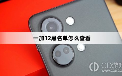 一加12黑名单查看方法介绍?一加12黑名单怎么查看