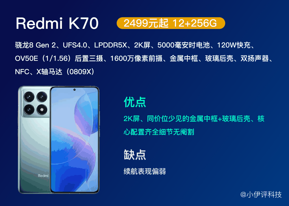 骁龙8 Gen 2哪款手机好？红米K70表现抢眼，iQOO Neo 9价格最低插图3