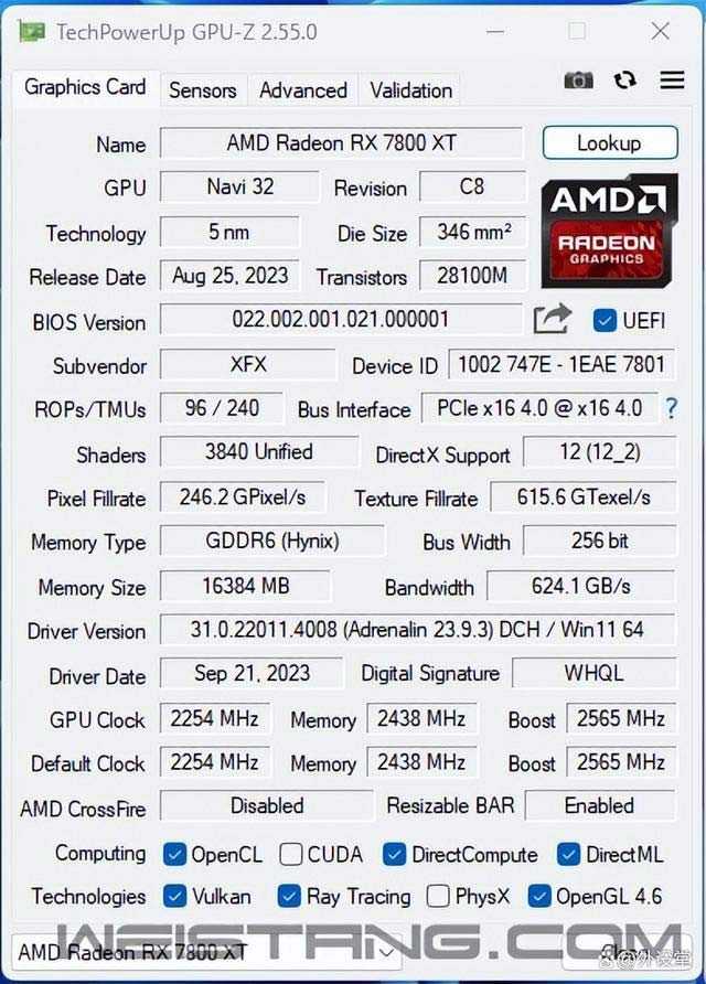 真香警告! 讯景RX7800XT海外版Pro显卡拆解评测插图39