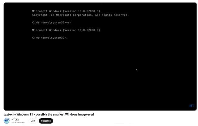 纯文本模式Win11 Tiny11上线 安装镜像小于100MB插图