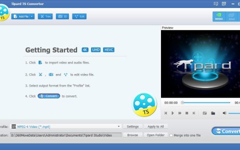 怎么免费安装注册Tipard TS Converter高清视频转换器