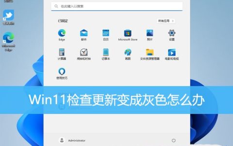 Win11检查更新变成灰色怎么办 win11不能更新的修复方法