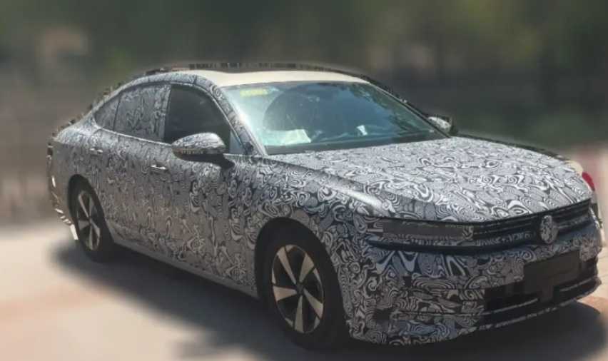 简约时尚风 座舱科技有提升 全新大众迈腾谍照曝光