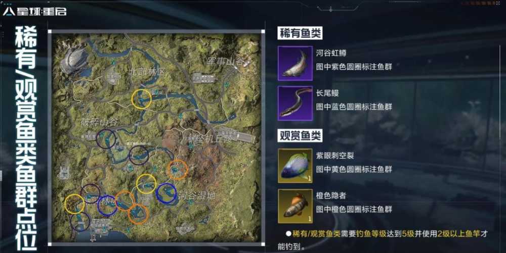 星球重启稀有鱼群点位分享 星球重启在哪能钓稀有鱼类