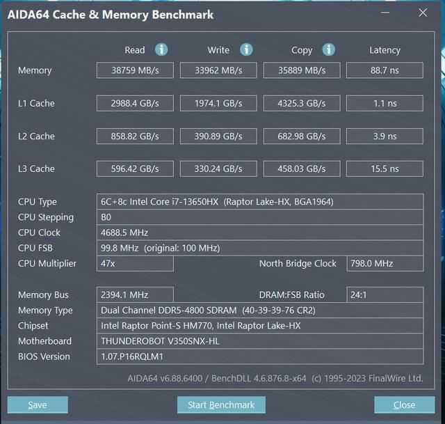 首批i9 14900HX游戏本! 雷神猎刃15游戏本拆机评测插图34