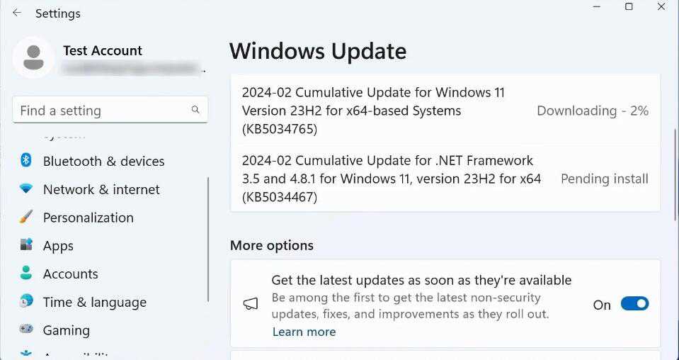 Win11推送22H2/23H2二月累计更新补丁KB5034765(附完整更新日志)插图1 Win11推送22H2/23H2二月累计更新补丁KB5034765(附完整更新日志)插图1
