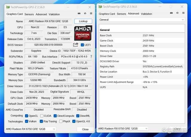 蓝宝石RX6750 GRE怎么样? 蓝宝石RX6750 GRE显卡详细测评插图4 蓝宝石RX6750 GRE怎么样? 蓝宝石RX6750 GRE显卡详细测评插图4