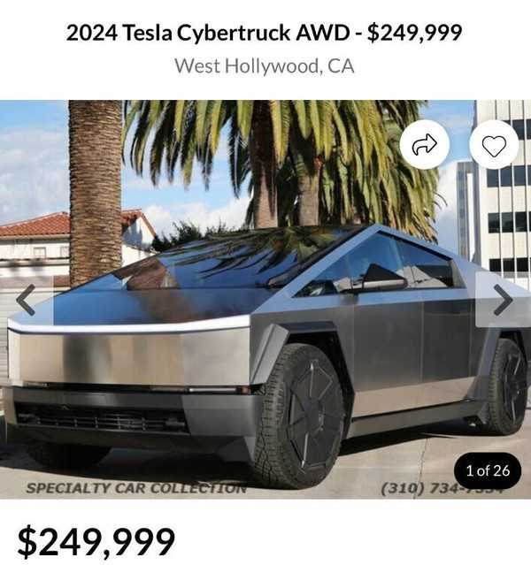 特斯拉Cybertruck转卖价高达180万元 最强理财车型！