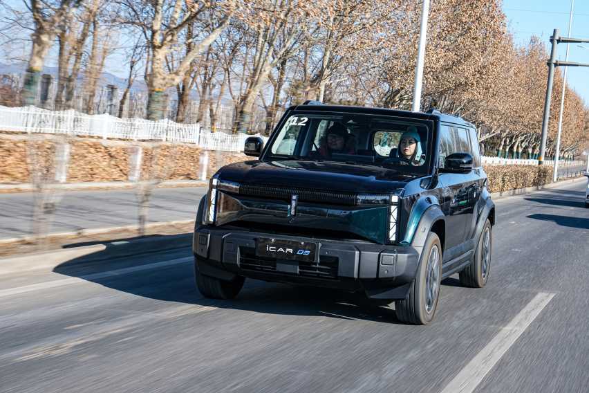 纯电四驱+方盒子真能越野？奇瑞iCAR 03试驾体验