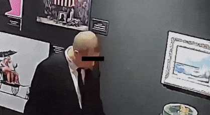 俄罗斯保安逆天操作：上班无聊竟然把艺术品吃了