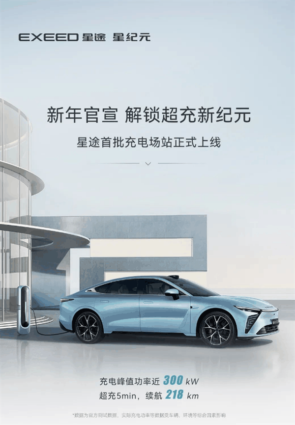 超充5分钟续航218km!奇瑞星途首批超充站正式上线插图 超充5分钟续航218km!奇瑞星途首批超充站正式上线