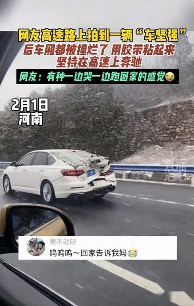 全网追拍的信阳“车坚强”安全到家，上汽大众上门进行服务