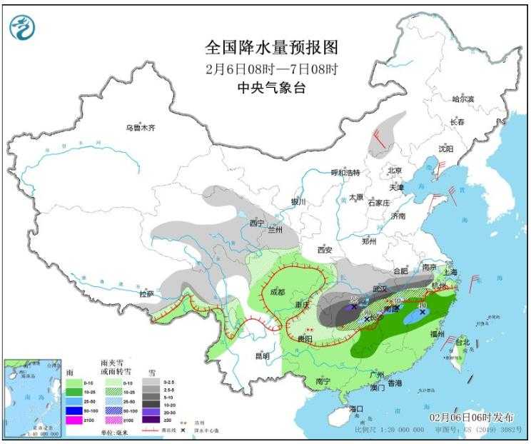 南方多地将有持续雨雪冰冻天气 湖南将有大暴雪和冻雨