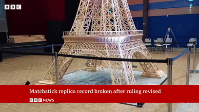 大神花8年用70万根火柴还原埃菲尔铁塔：差点成为年度大冤种