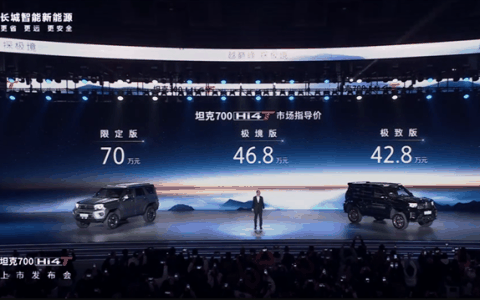 中国首款3.0T V6插混豪华越野车！坦克700Hi4-T上市：42.8万起