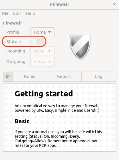 如何修复UFW状态在Linux中显示为非活动