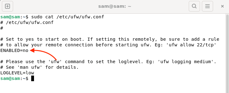 如何修复UFW状态在Linux中显示为非活动