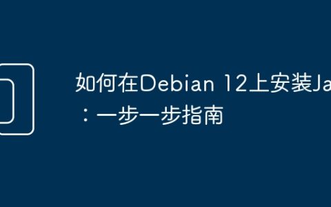 如何在Debian 12上安装Java：一步一步指南