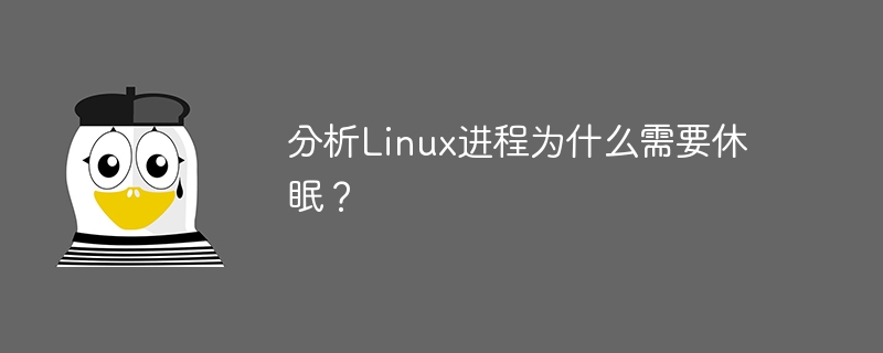 分析Linux进程为什么需要休眠?插图 分析linux进程为什么需要休眠?