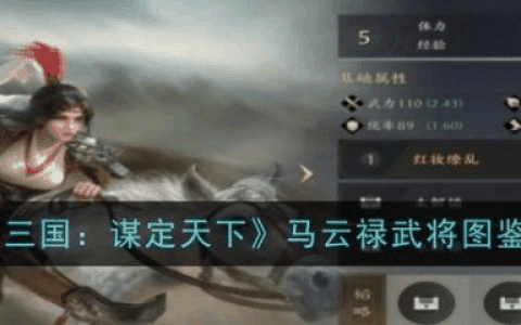 三国谋定天下马云禄怎么样 具体介绍