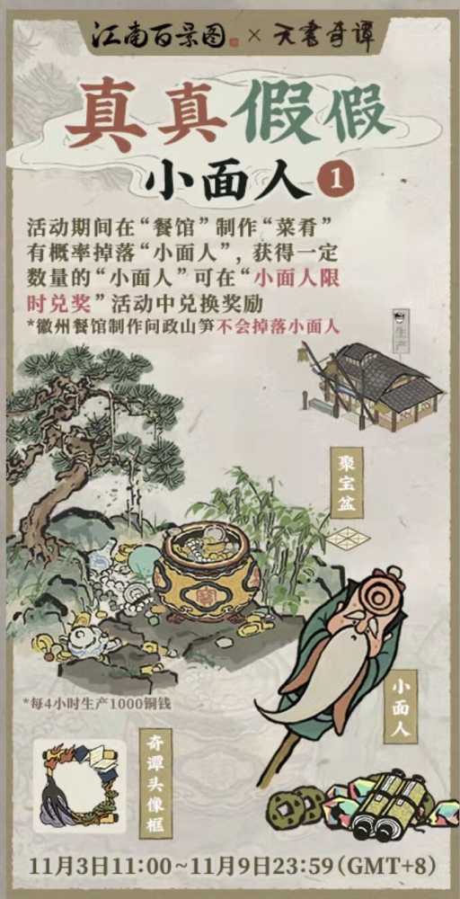 江南百景图真真假假小面人活动攻略插图1 江南百景图真真假假小面人活动攻略