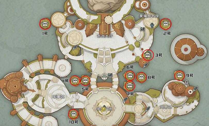 塔瑞斯世界银辉城宝箱位置大全