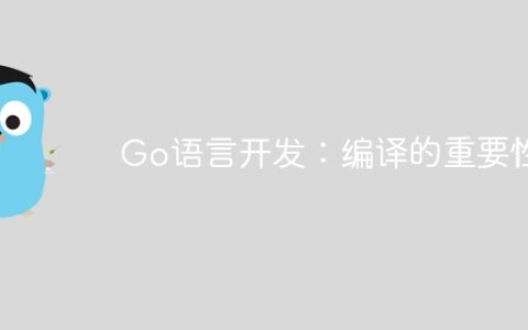 Go语言开发：编译的重要性