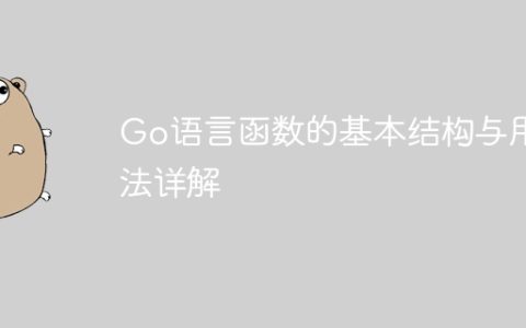 Go语言函数的基本结构与用法详解