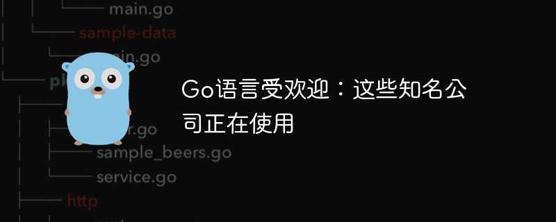 Go语言受欢迎：这些知名公司正在使用