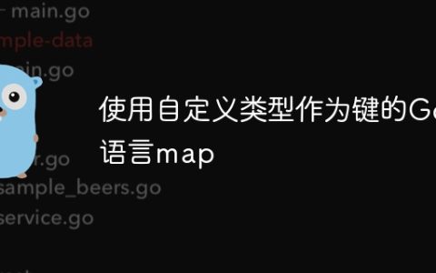 使用自定义类型作为键的Go语言map
