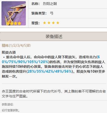 原神烈阳之嗣和苍翠哪个好插图 原神烈阳之嗣和苍翠哪个好