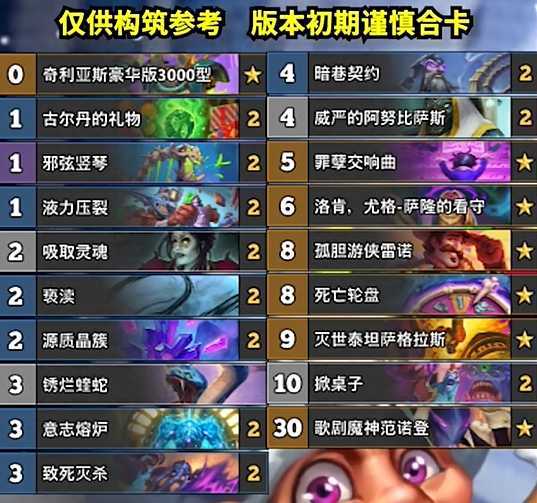 炉石传说控场术卡组推荐