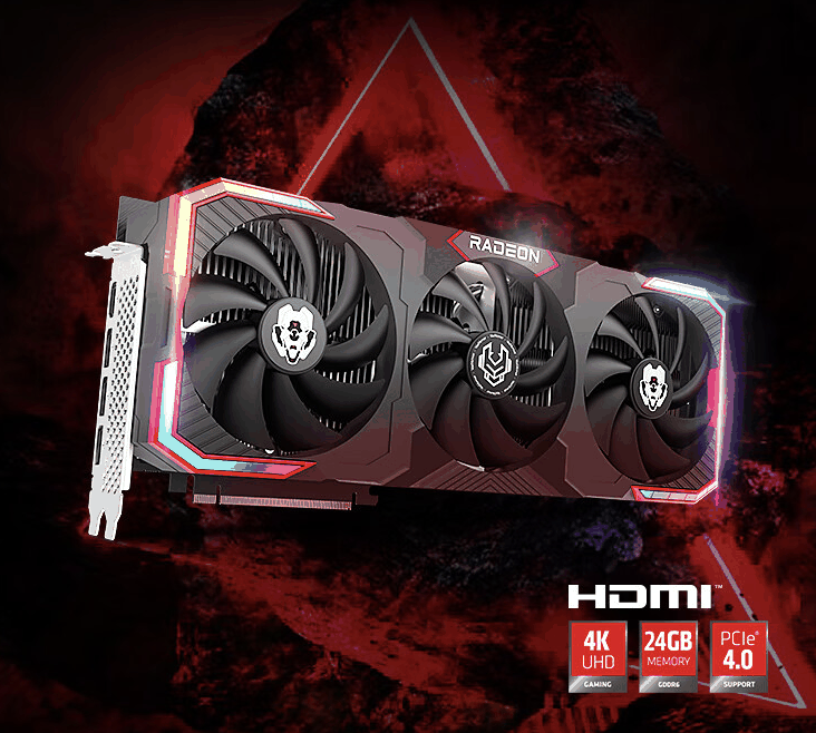 瀚铠推出 RX 7900 XTX 24G D6 超合金旗舰版 OC 显卡：三 100mm 风扇 + 8 热管，6799 元