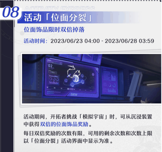 崩坏星穹铁道1.1活动介绍