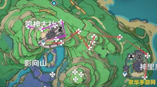 原神绯樱绣球地图 原神绯樱绣球地图全解析