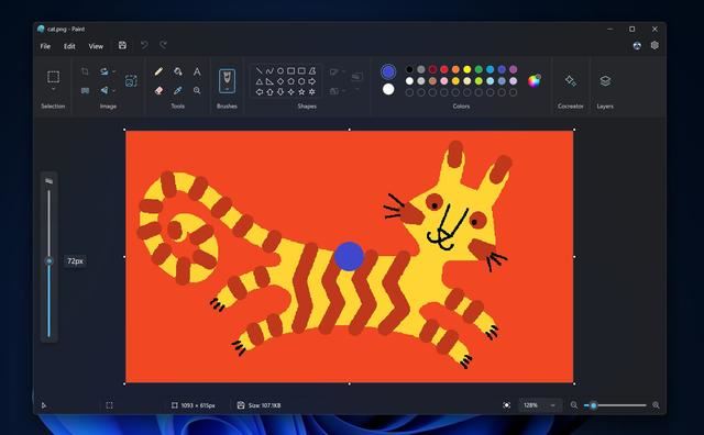 win11预览版Paint画图应用更新 新增隐藏背景复制可见图层等插图 win11预览版Paint画图应用更新 新增隐藏背景复制可见图层等插图