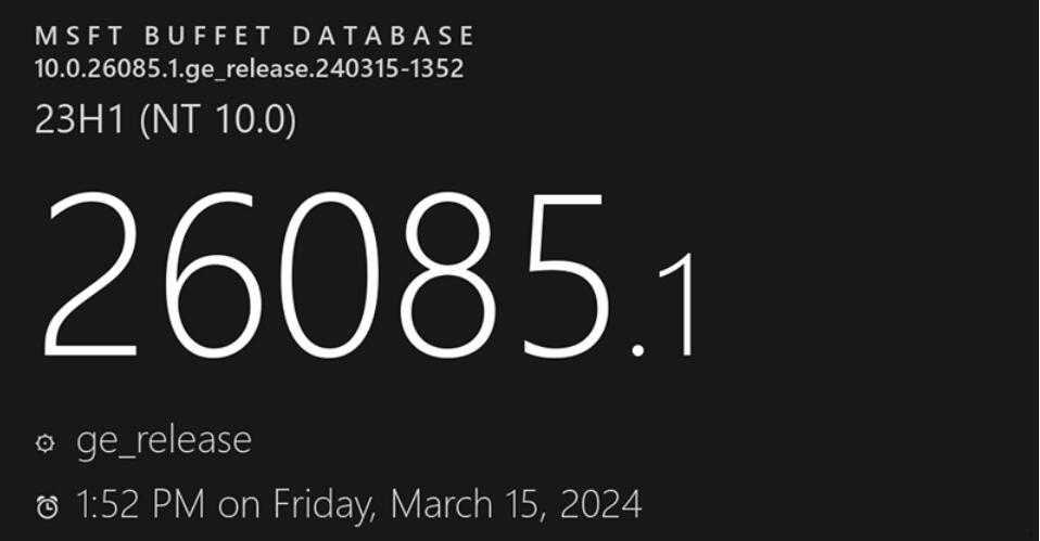 Win11推送Canary / Dev Build 26085更新补丁：修复大量 Bug插图