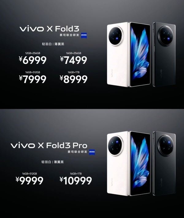 相差3000元! vivo X Fold3与vivo X Fold3 pro到底怎么选购? 参数区别对比插图6