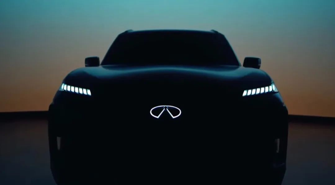 全新英菲尼迪QX80最新预告图曝光，配流水转向灯，造型像路虎揽胜