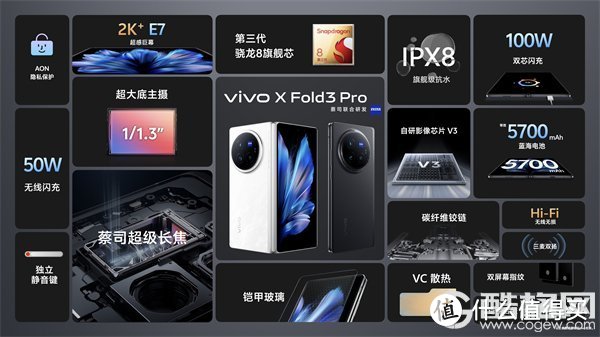 vivo X Fold3系列旗舰折叠新品正式发布