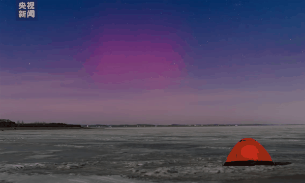 受地磁暴影响！黑龙江出现超罕见粉色极光：场景震撼