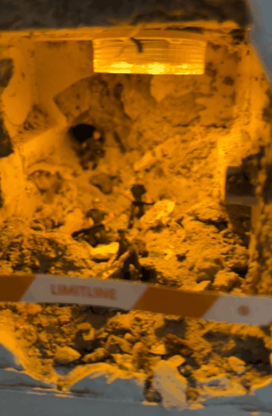 墙壁插座变“矿洞” 山东女子神级DIY惹网友疯传