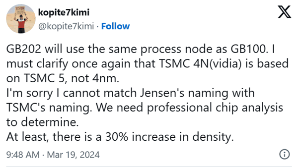 RTX 50升级台积电4NP工艺:但其实还是5nm插图1 RTX 50升级台积电4NP工艺:但其实还是5nm