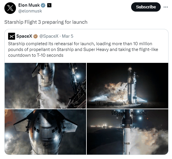 人类最强火箭!马斯克称SpaceX“星舰”重型火箭很快第三次试飞插图1 人类最强火箭!马斯克称SpaceX“星舰”重型火箭很快第三次试飞