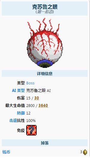 泰拉瑞亚克苏鲁之眼召唤方法插图2 泰拉瑞亚克苏鲁之眼召唤方法