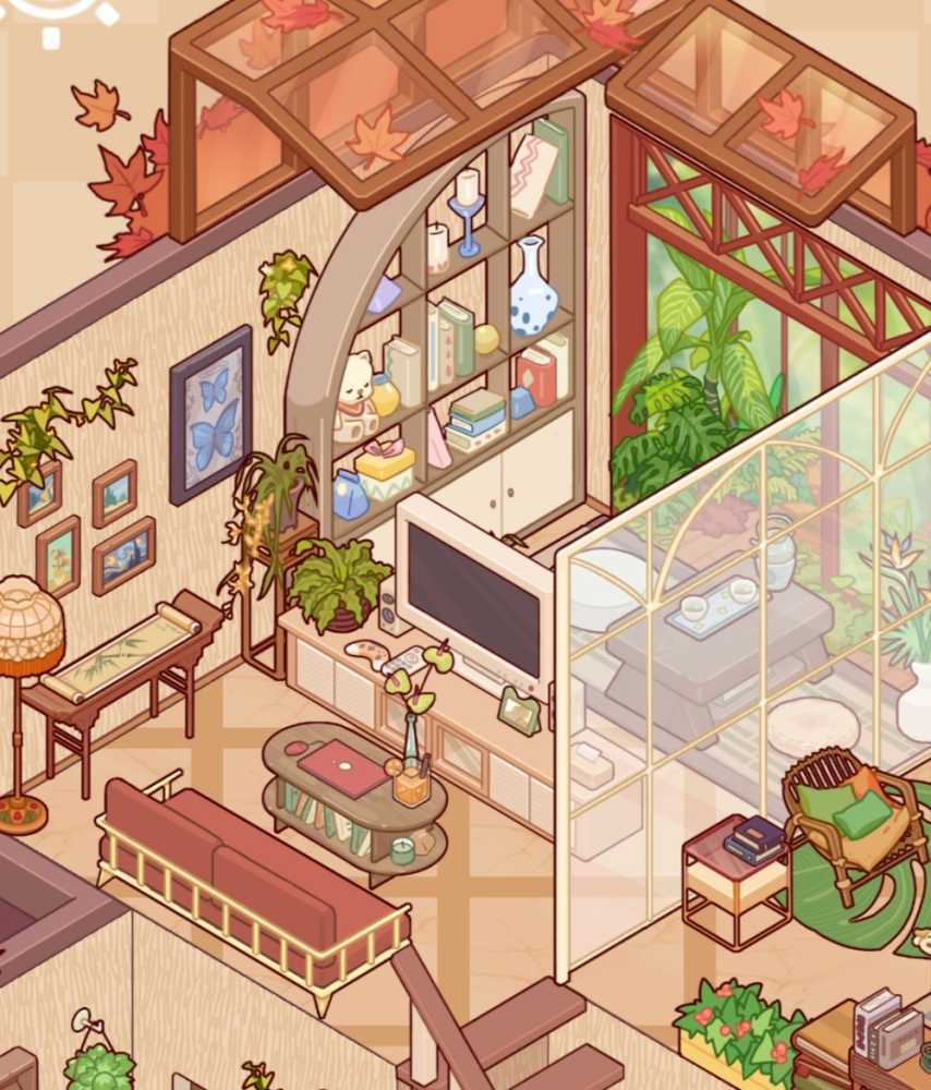 《我的休闲时光》咖色小楼和双人空间装修分享插图3 《我的休闲时光》咖色小楼和双人空间装修分享