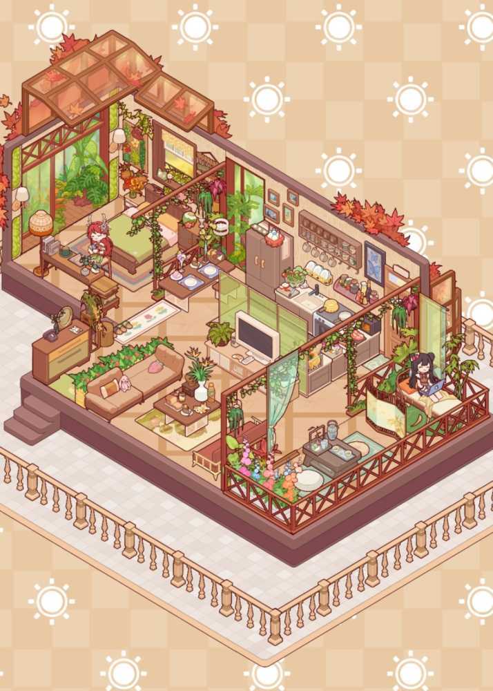 《我的休闲时光》咖色小楼和双人空间装修分享插图5 《我的休闲时光》咖色小楼和双人空间装修分享