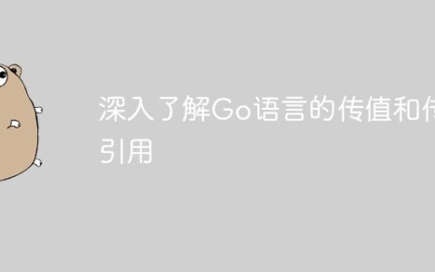 深入了解Go语言的传值和传引用